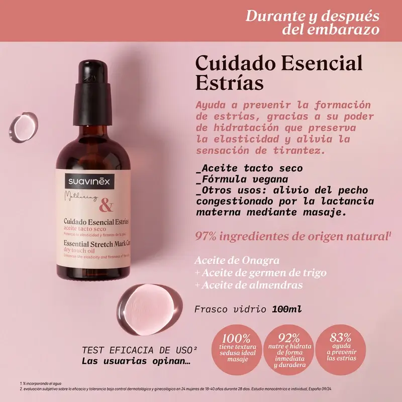 Suavinex Aceite Antiestrías Embarazo, 100 Ml - Image 7