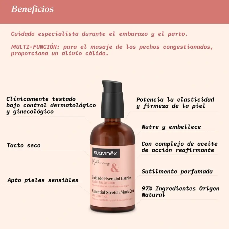 Suavinex Aceite Antiestrías Embarazo, 100 Ml - Image 8