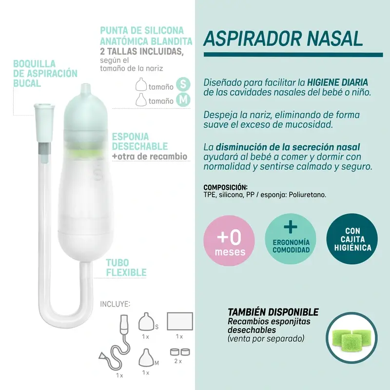Suavinex Aspirador Nasal Bebés, +0 Meses - Image 6