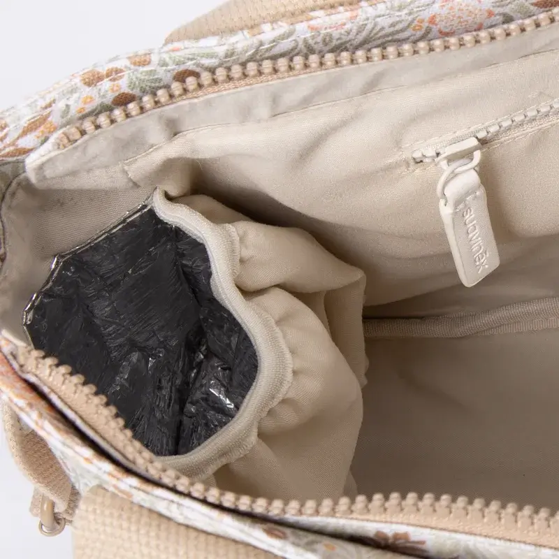 Suavinex Bolso Carro Bebé Panera Estampado Rectangular Poetry Beige - Image 4