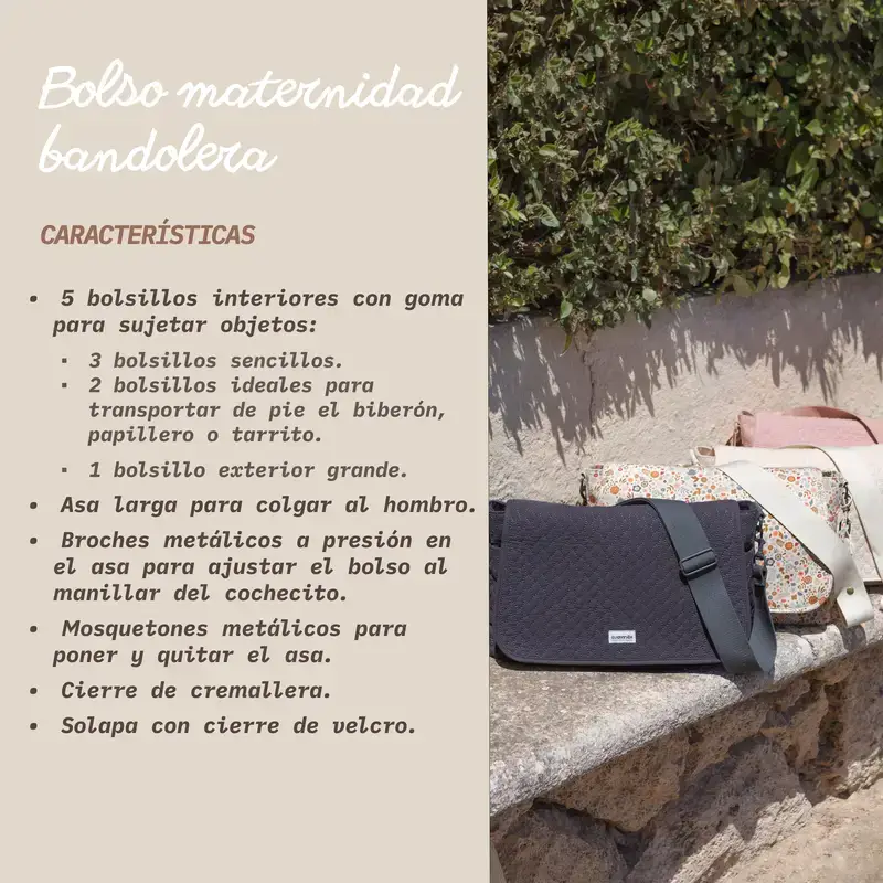 Suavinex Bolso Maternidad Bandolera, Floral - Image 7