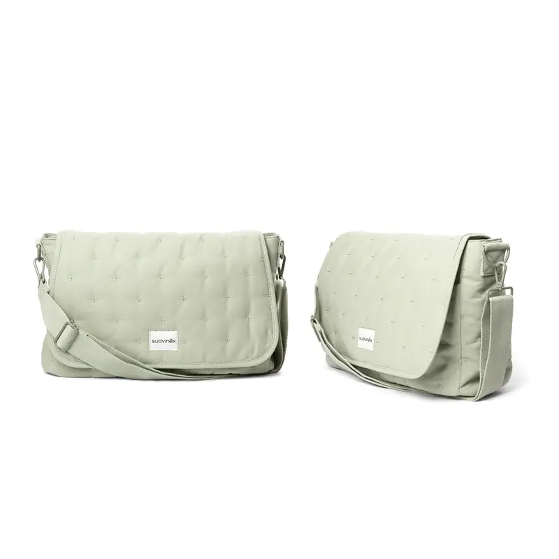 Suavinex Bolso Maternidad Bandolera Poetry Verde - Image 8