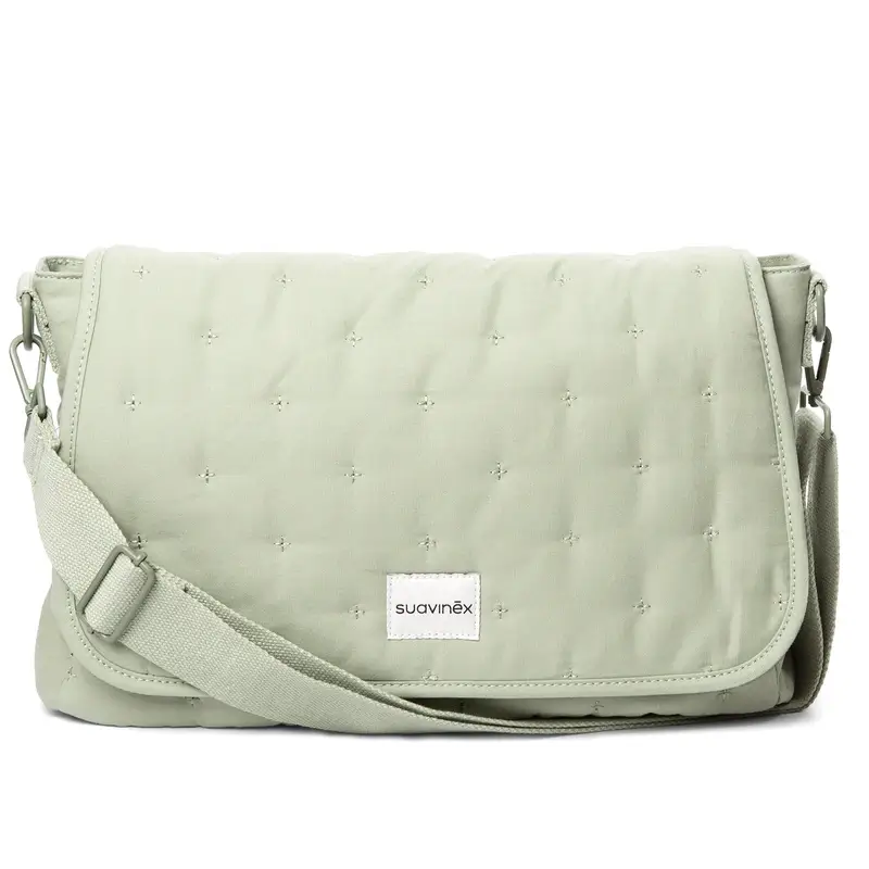 Suavinex Bolso Maternidad Bandolera Poetry Verde - Image 9