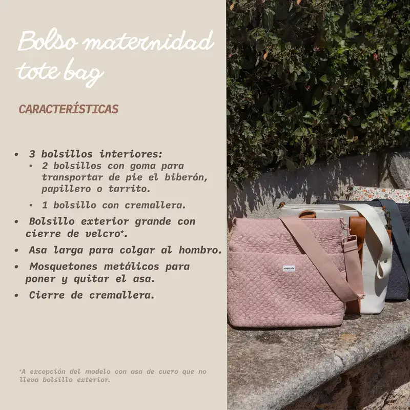 Suavinex Bolso Maternidad Tote Bag, Rosa - Image 9