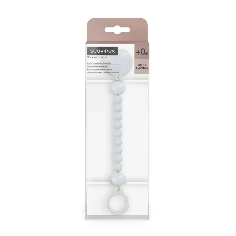 Suavinex Broche Pinza De Silicona, Ballad Blue - Image 2
