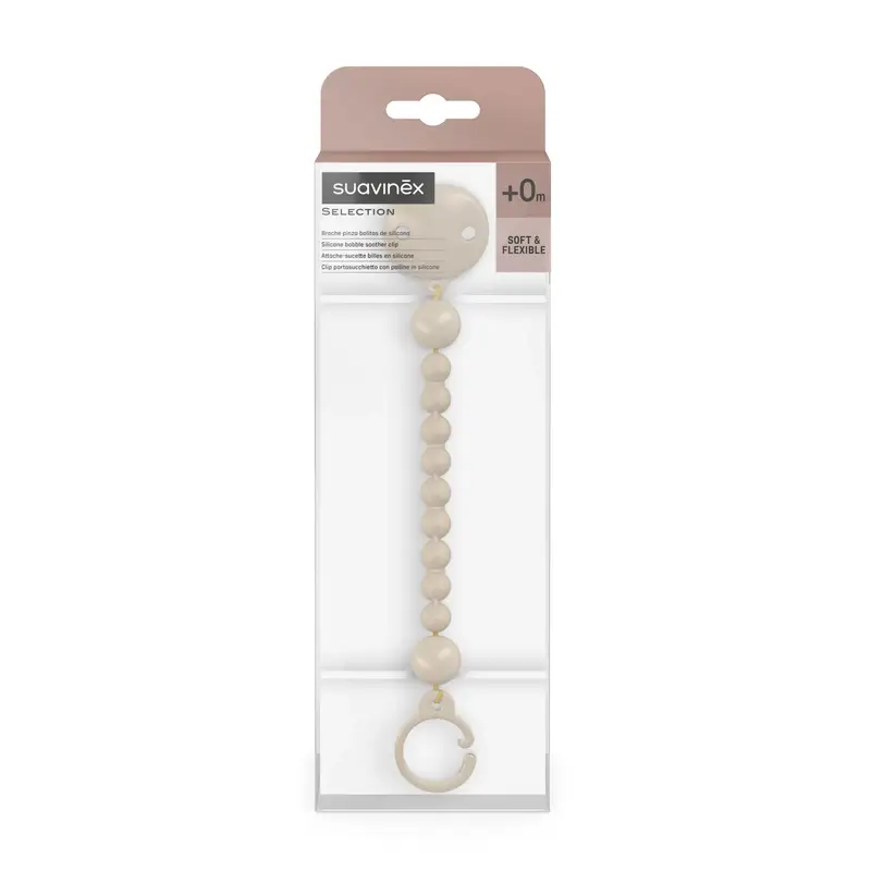 Suavinex Broche Pinza De Silicona, Irish Cream - Image 2