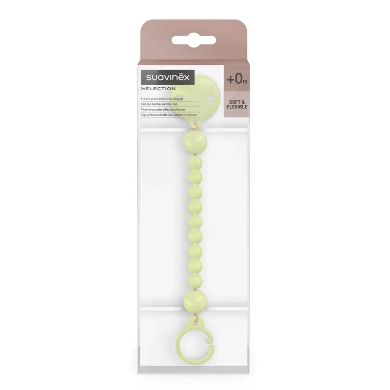 Suavinex Broche Pinza De Silicona, Lime - Image 2