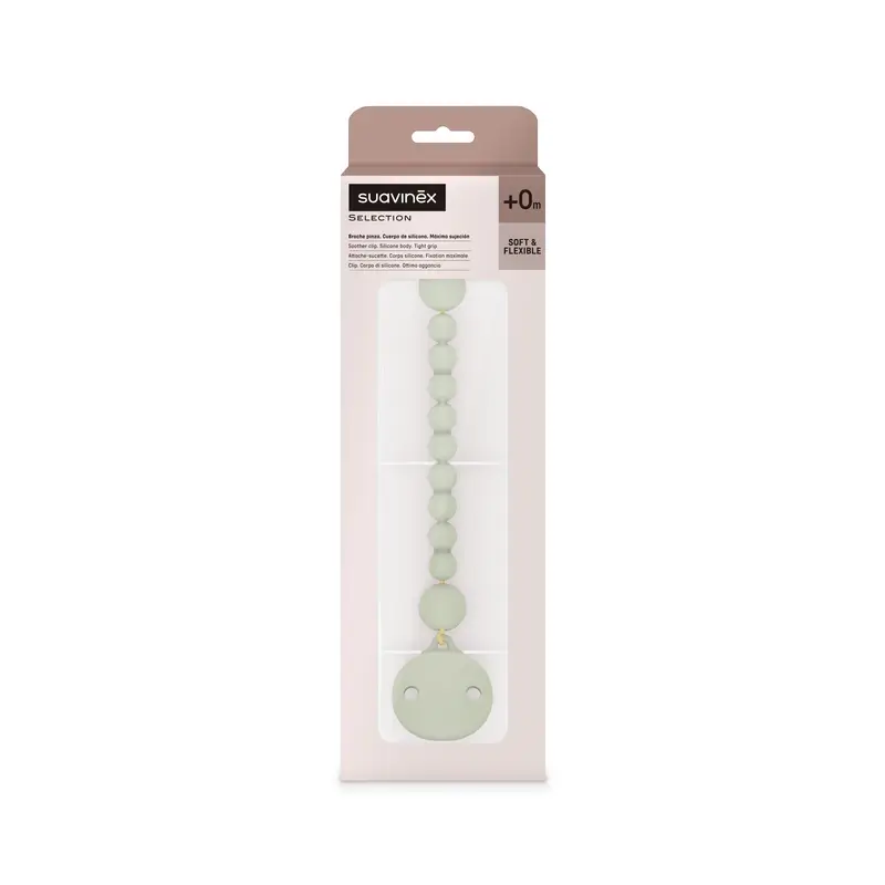 Suavinex Broche Pinza De Silicona, Verde - Image 2