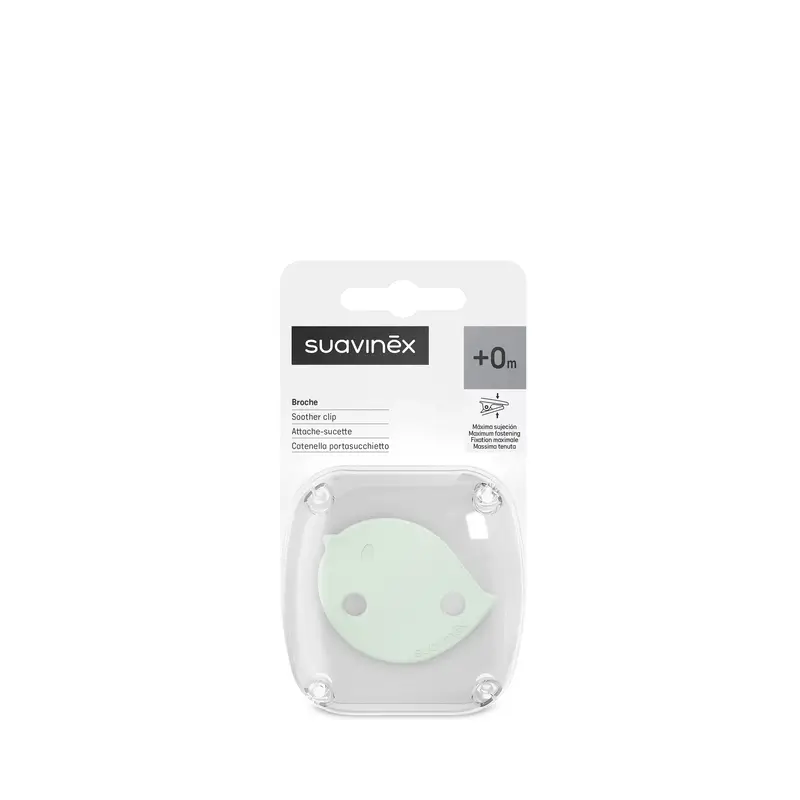 Suavinex Broche Pinza Sujetachupetes +0 Meses Birdies Verde - Image 3
