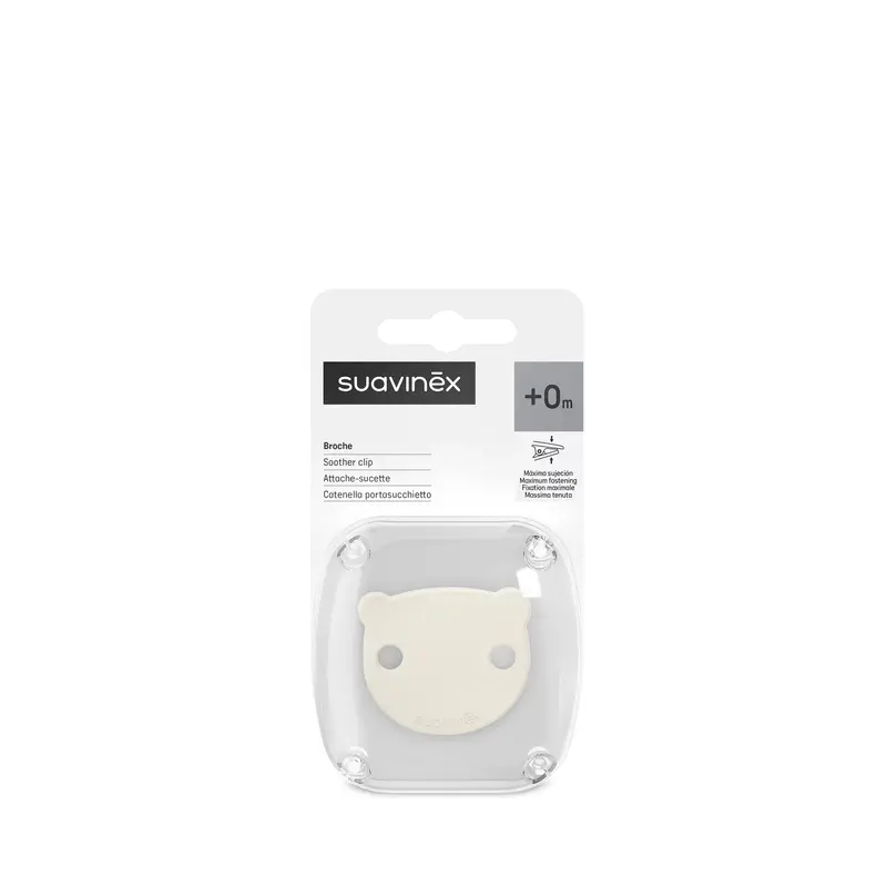 Suavinex Broche Pinza Sujetachupetes +0 Meses Wild&Free Beige - Image 2