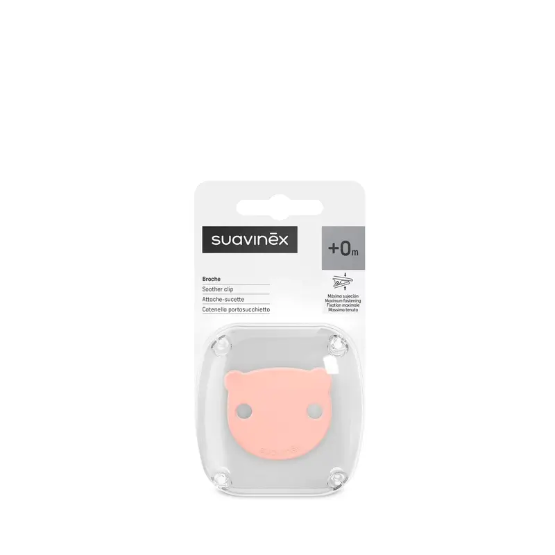Suavinex Broche Pinza Sujetachupetes +0 Meses Wild&Free Rosa - Image 4