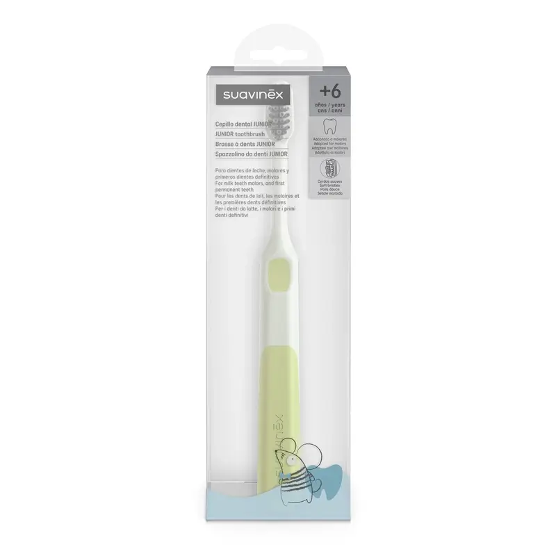 Suavinex Cepillo De Dientes Infantil +6 Años, Verde - Image 4