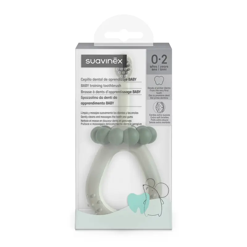 Suavinex Cepillo Dientes Para Bebés De 0 A 2 Años, Verde - Image 4