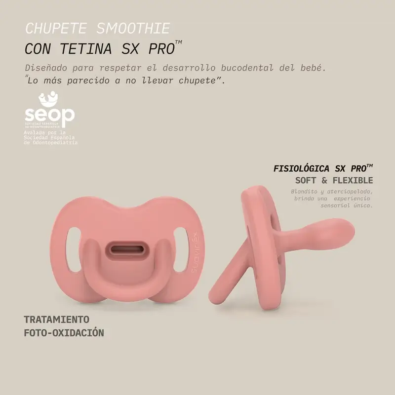 Suavinex Chupete Todo Silicona Fisiológico Sx Pro, 0/6 Meses, Verde - Image 3
