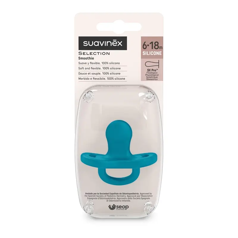 Suavinex Chupete Todo Silicona Fisiológico Sx Pro, 6/18 Meses, Deep Ocean - Image 3