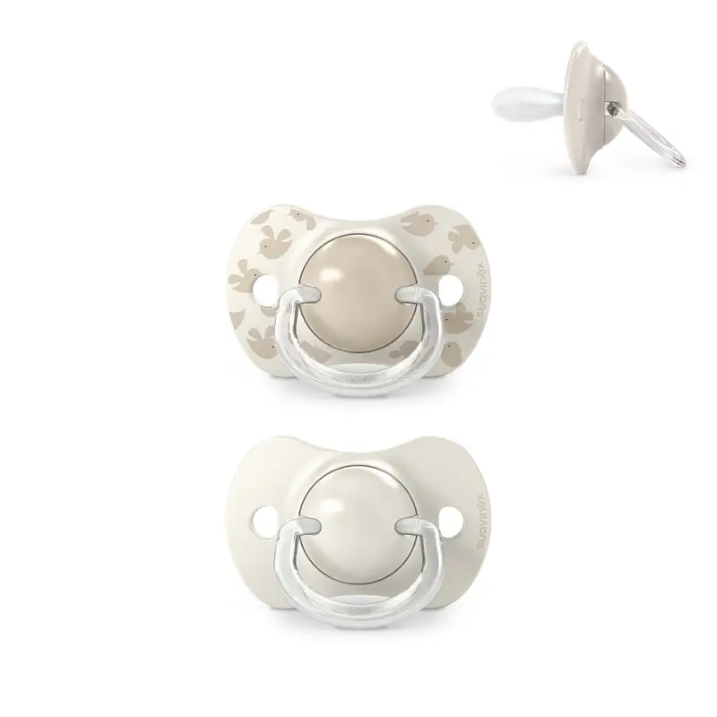 Suavinex Chupetes Tetina Sx Pro 6/18 Meses Birdies Beige, 2 unidades - Image 2