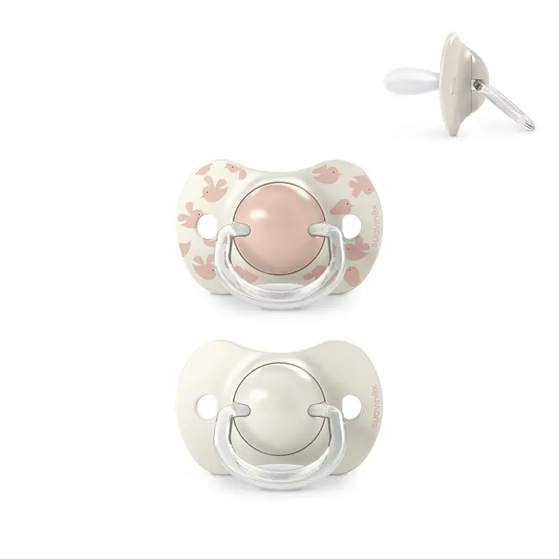 Suavinex Chupetes Tetina Sx Pro 6/18 Meses Birdies Rosa, 2 unidades - Image 2