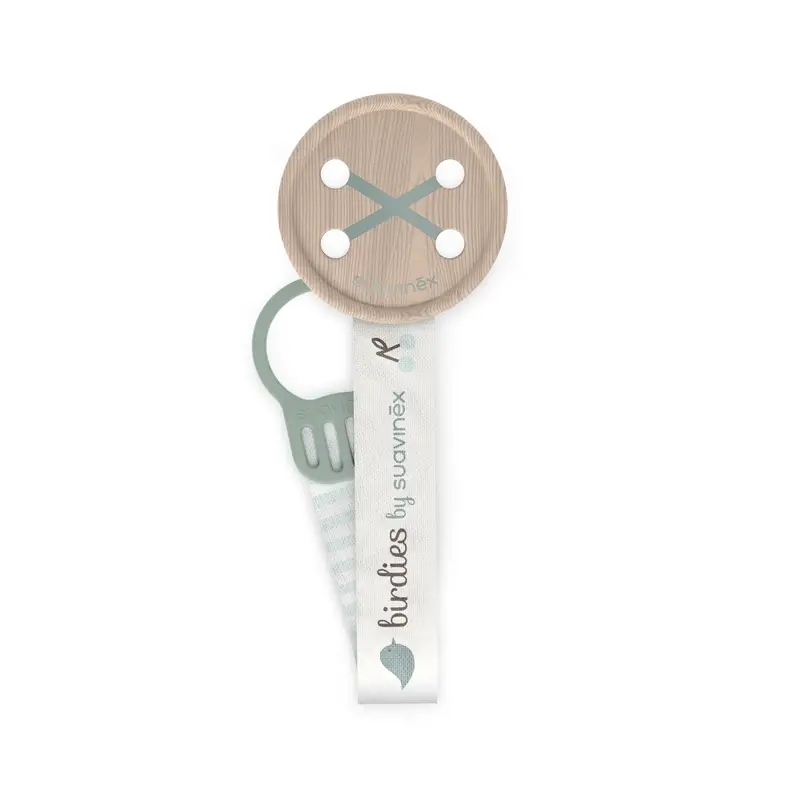 Suavinex Cinta Sujetachupetes +0 Meses Birdies Verde