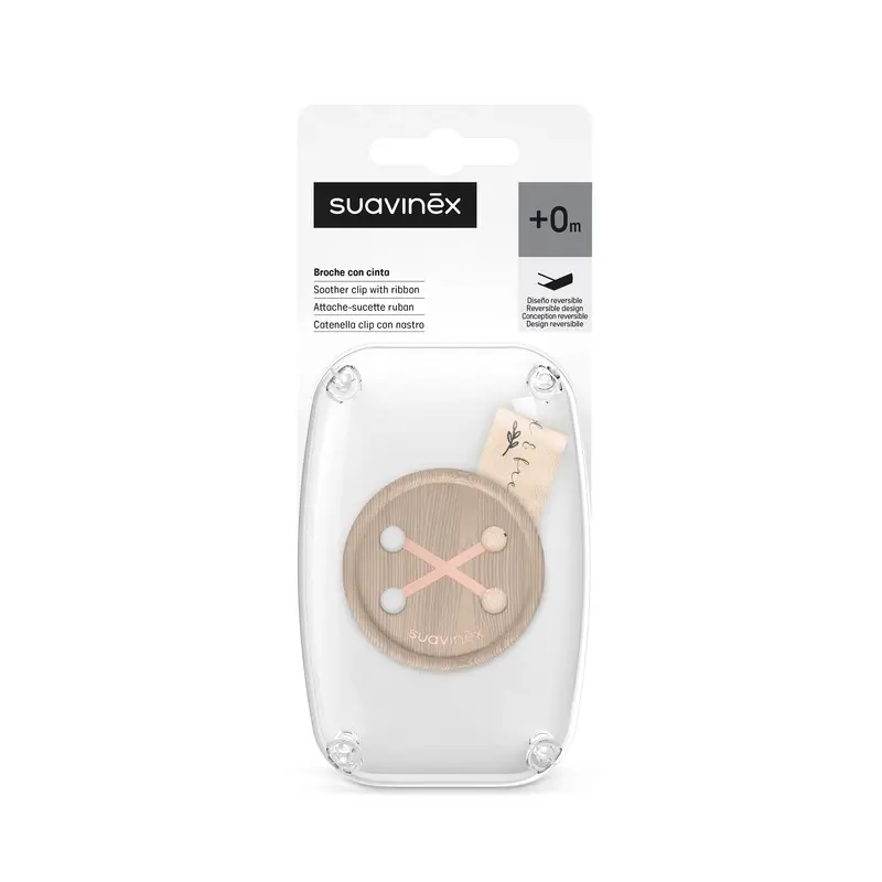 Suavinex Cinta Sujetachupetes +0 Meses Wild&Free Rosa - Image 3
