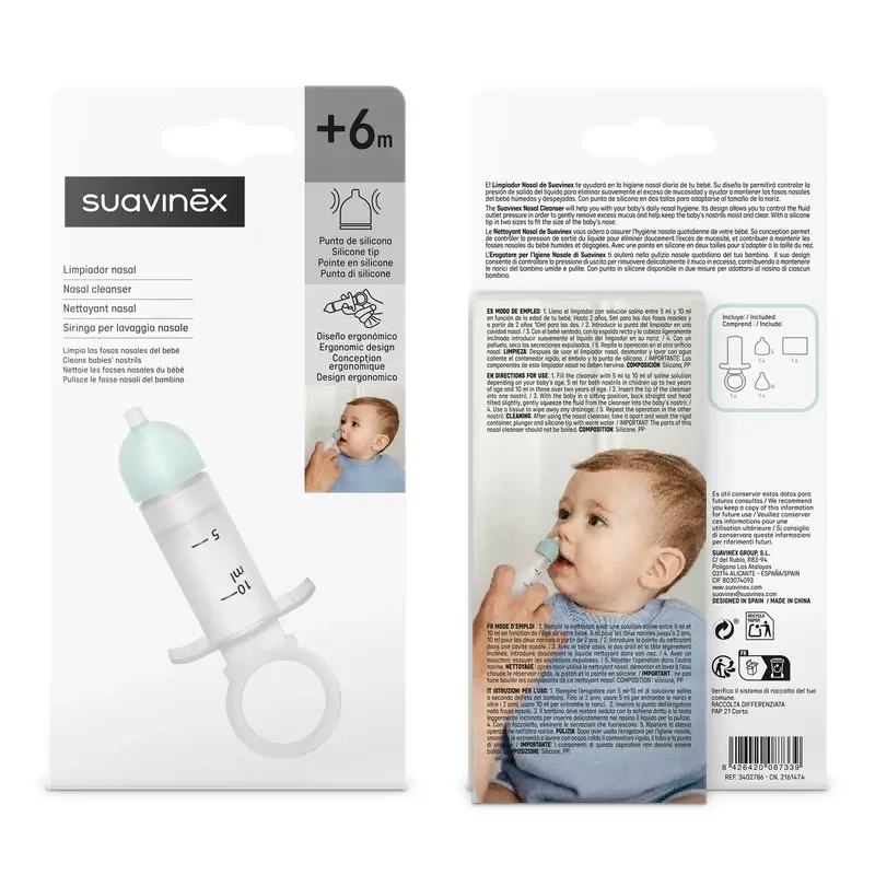 Suavinex Limpiador Nasal Para Bebés +6 Meses - Image 5