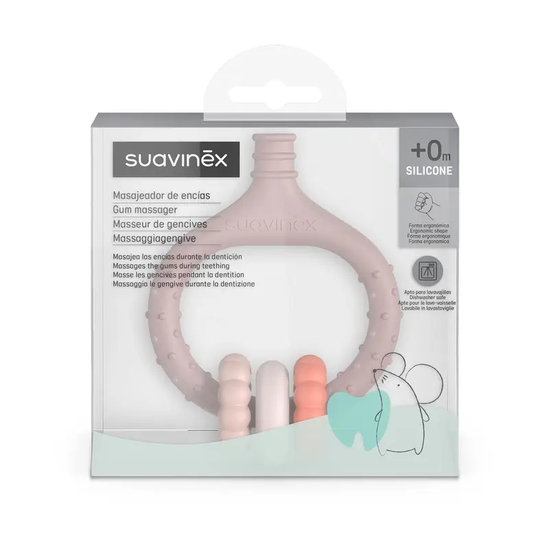 Suavinex Masajeador De Encías Para Bebés +0 Meses, Rosa - Image 3