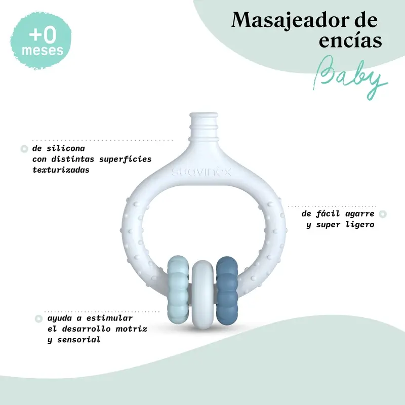 Suavinex Masajeador De Encías Para Bebés +0 Meses, Rosa - Image 4