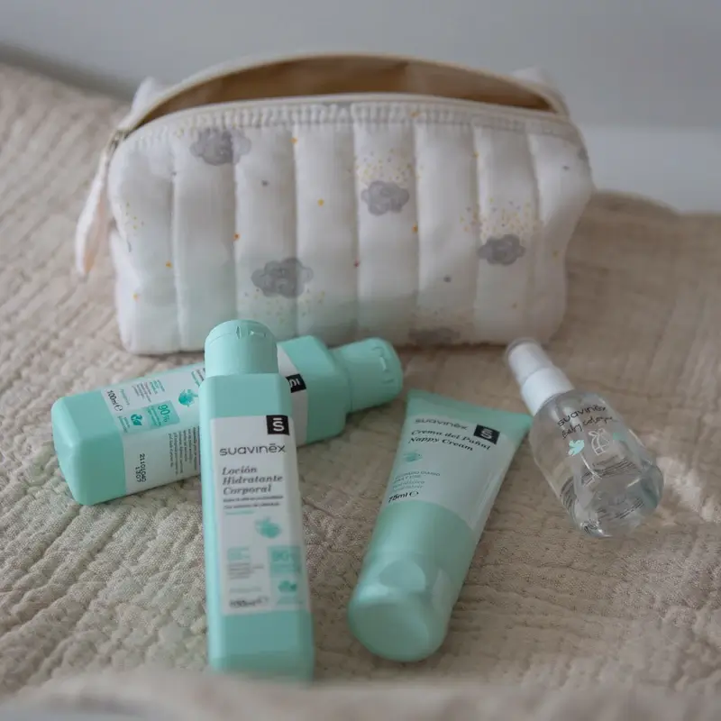 Suavinex Neceser Bebés Viaje De Tela, Beige - Image 5