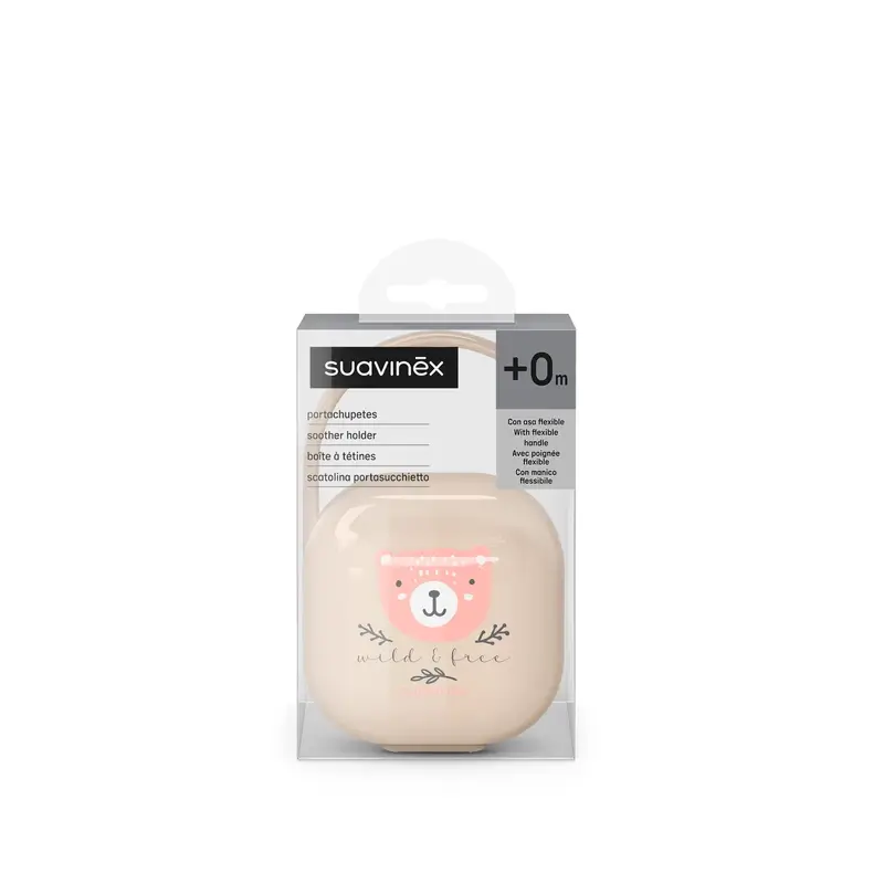 Suavinex Portachupetes +0 Meses Wild&Free Rosa - Image 3