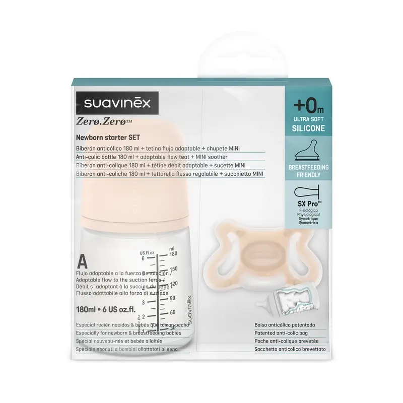 Suavinex Biberón Anticólico + Chupete Zero Zero. Fair - Image 2