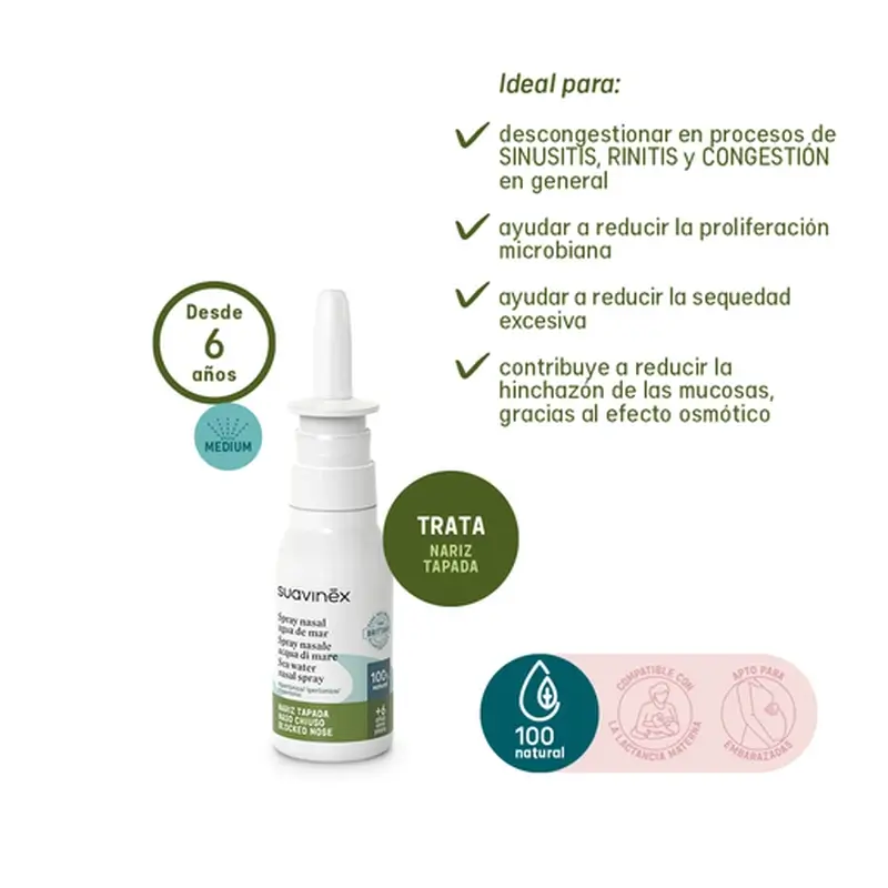 Suavinex Spray Nasal Descongestionante +6 Años, 30 ml - Image 2