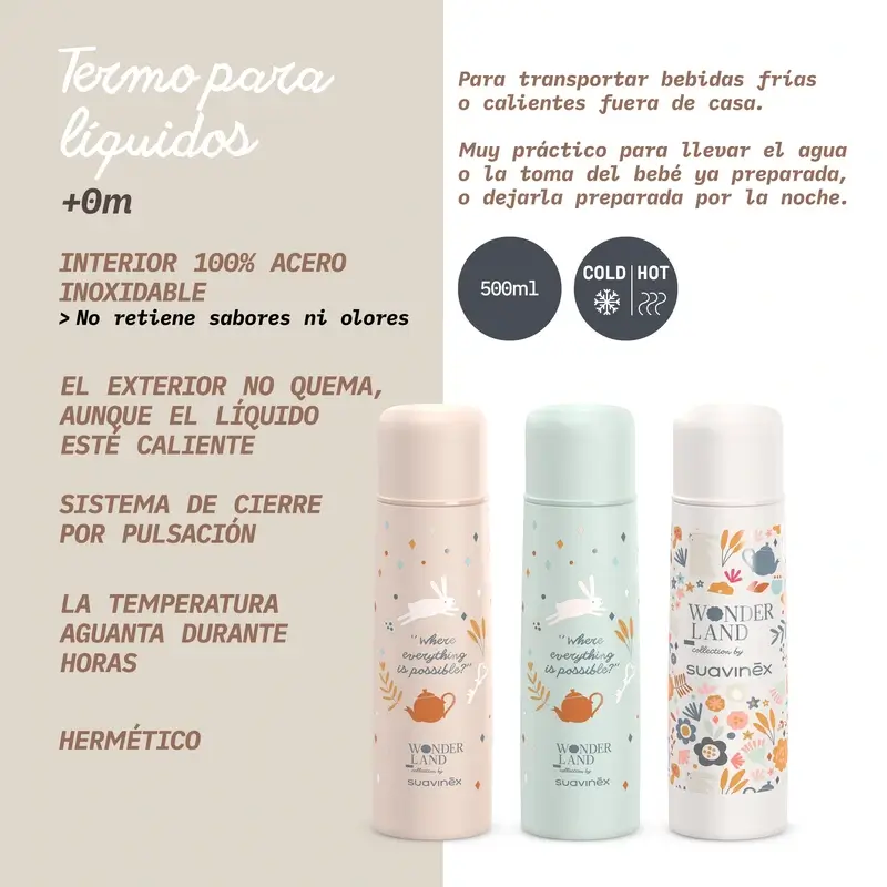 Suavinex Termo Líquidos 500 Ml, Wonderland Flores - Image 9