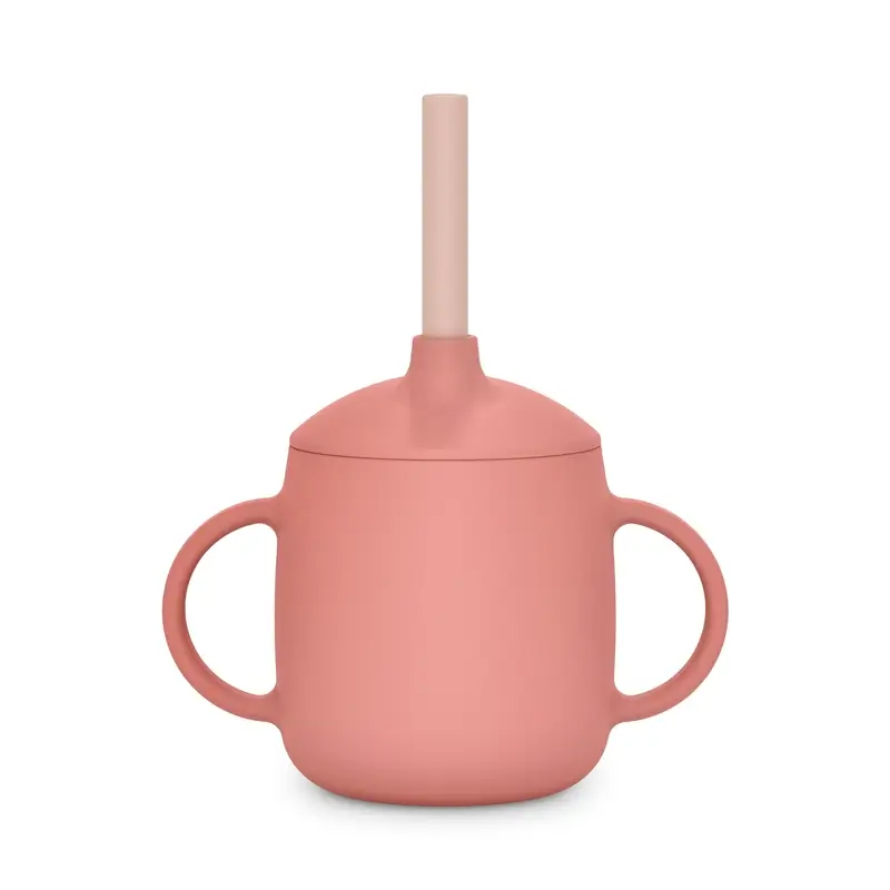 Suavinex Vaso Aprendizaje 3-En-1 De Silicona, +6 Meses, Rosa - Image 4