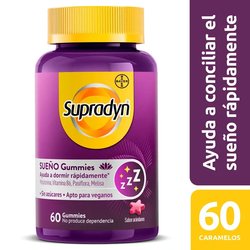 Supradyn Sueño Y Serenidad Gummies Melatonina Y Vitamina B6 , 60 caramelos de goma - Image 2