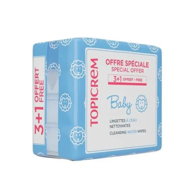 Topicrem Pack Baby Toallitas 3+1, 60 unidades - Image 2