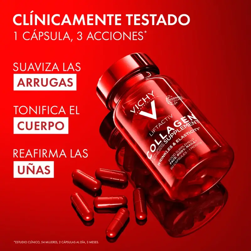 Vichy Liftactiv Colágeno Antiedad Con Vitaminas y Minerales, 60 Cápsulas - Image 5