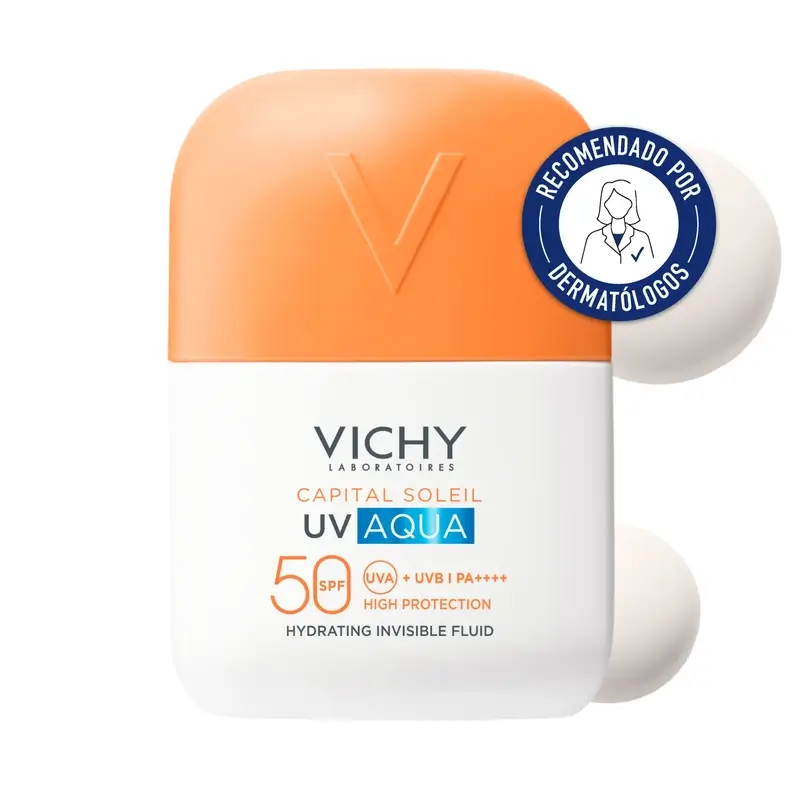 Vichy Solar Uv Aqua Fluido Hidratante Invisible Spf50 , 50 ml - Image 3