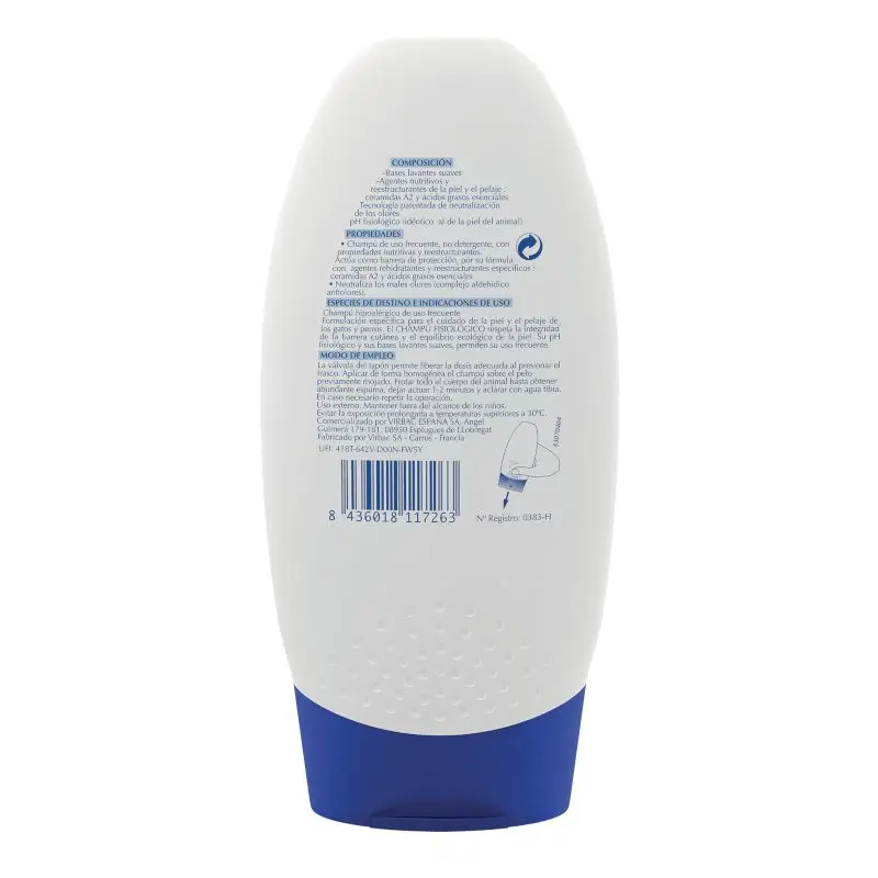 Virbac Champú Fisiologico 200 ml - Image 2