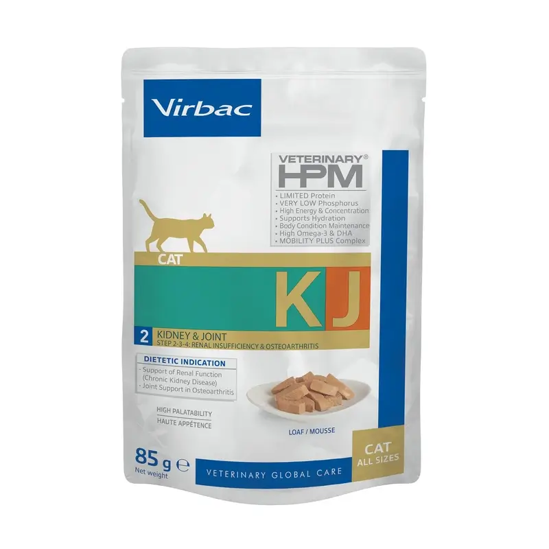 Virbac KJ2 Feline Kidney & Joint Comida Húmeda para Gatos ,12x85g - Image 2
