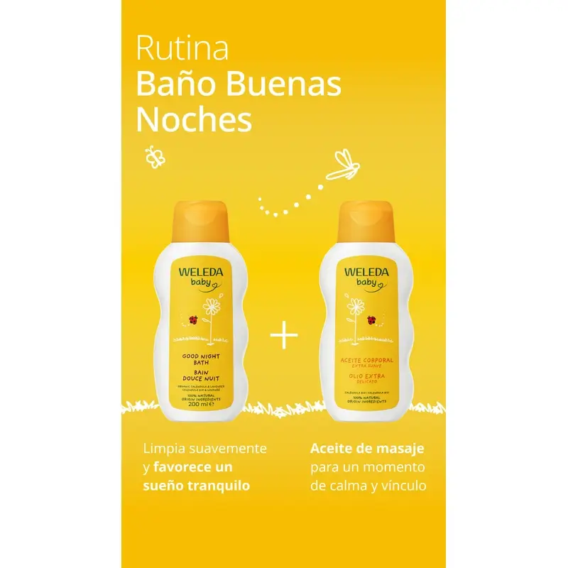 Weleda Caléndula Baño Buenas Noches, 200 ml - Image 6