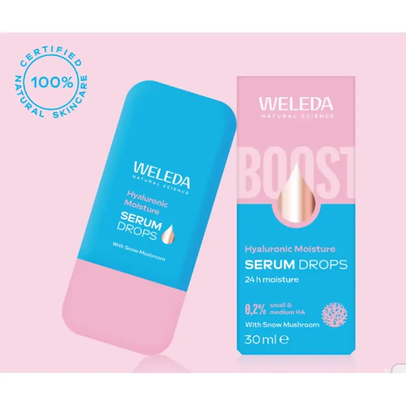 Weleda Sérum Hidratante Booster Drops Con Ácido Hialurónico, 30 ml - Image 11