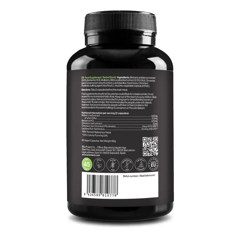 Zenement Berbeglucid, 90 cápsulas veganas - Image 2