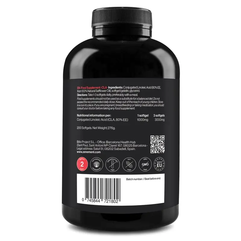 Zenement Cla 3000 Mg, 200 cápsulas blandas - Image 2