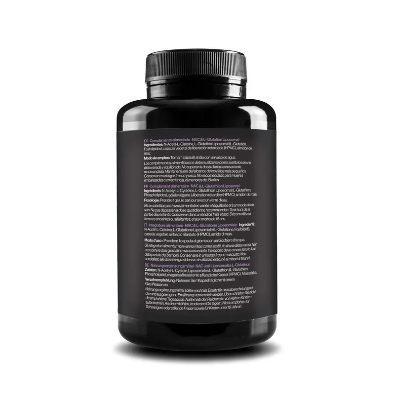 Zenement Nac & L-Glutatión Liposomal, 120 cápsulas veganas - Image 3